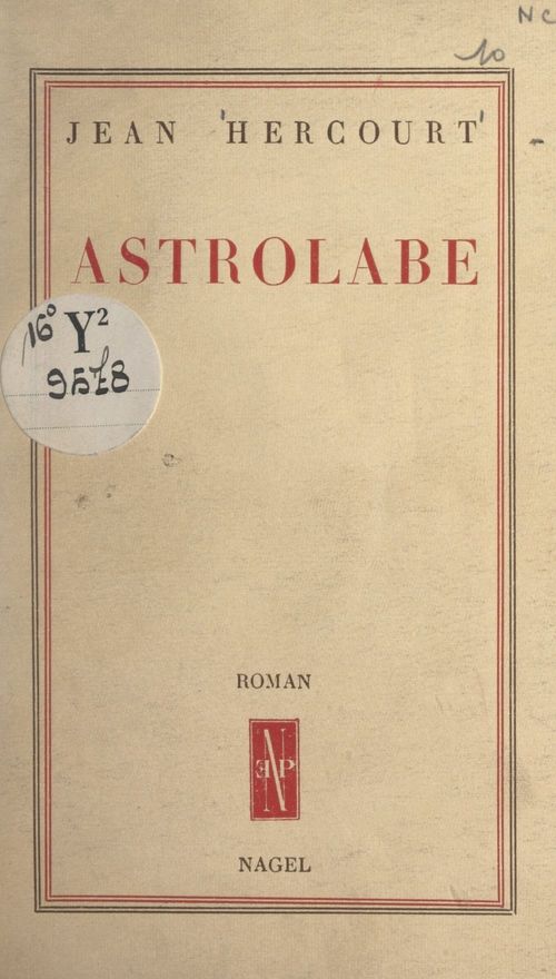 Couverture ebook de Astrolabe, de Jean Hercourt
