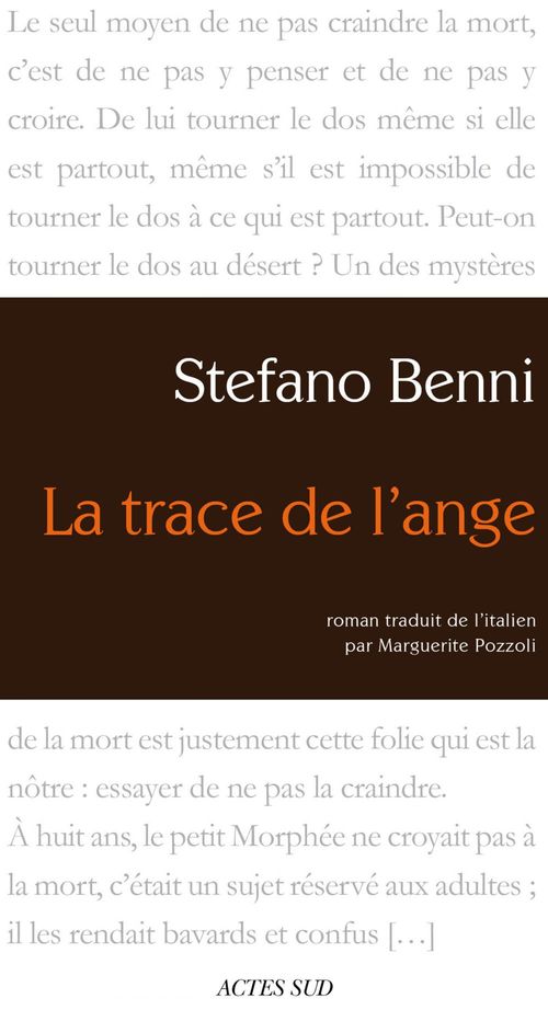 ebook cover of La Trace de l'ange, by Stefano Benni