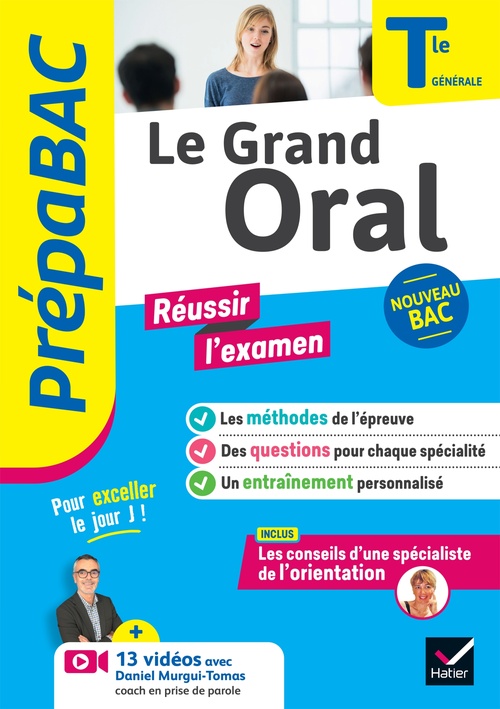 ebook cover of Prépabac - Le Grand Oral Tle générale - Bac 2027, by Denise Huta-Maréchal, Nadine Mouchet, Collectif