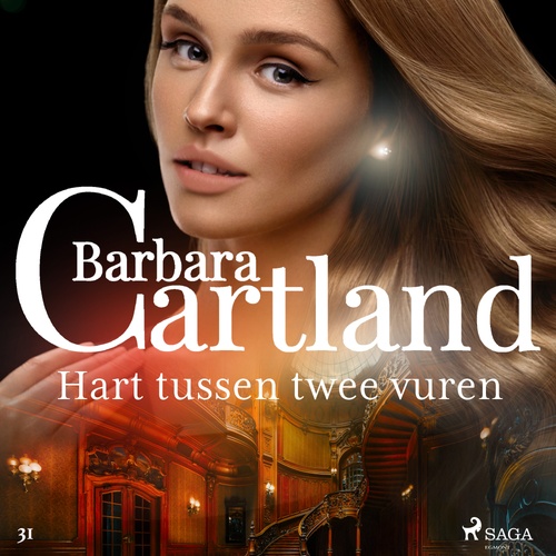 audiobook cover of Hart tussen twee vuren, by Barbara Cartland