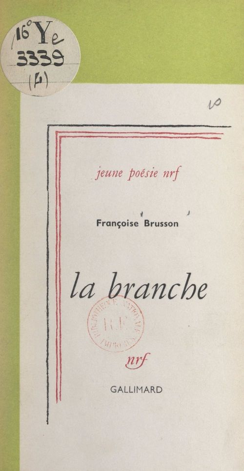 ebook cover of La branche, by Francoise Brusson