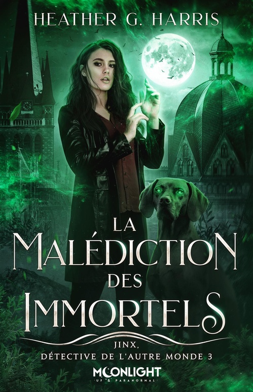 ebook cover of La malédiction des immortels, by Heather G. Harris