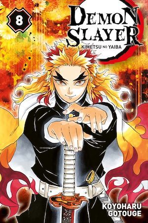 ebook cover of Demon Slayer T08, by Koyoharu Gotouge