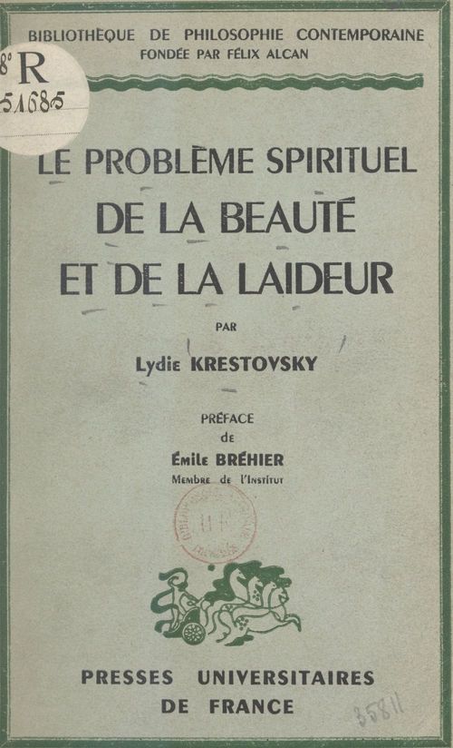 Couverture ebook de Le problème spirituel de la beauté et de la laideur, de Lydie Krestovsky