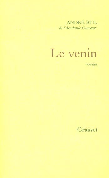 ebook cover of Le venin, by André Stil
