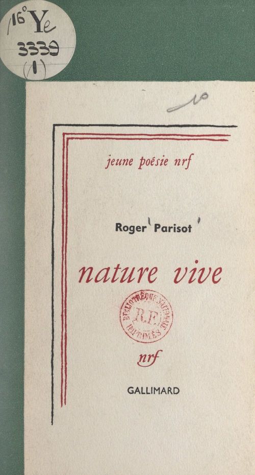 ebook cover of Nature vive, by Roger Parisot