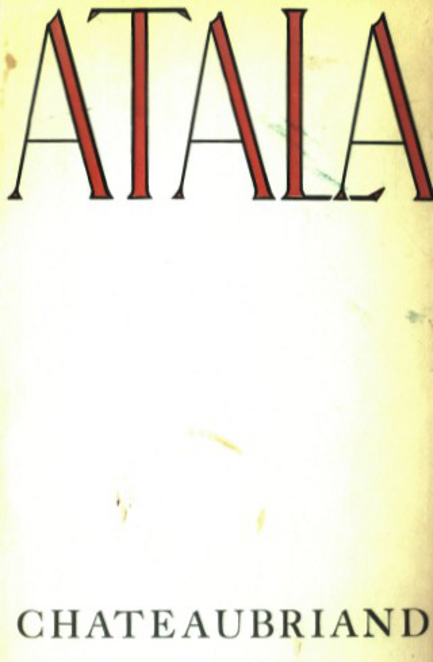 ebook cover of Atala, by François-René de Chateaubriand
