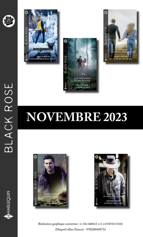 Couverture ebook de Pack mensuel Black Rose - 10 romans (Novembre 2023), de Collectif