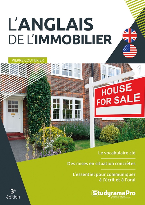Couverture ebook de L'anglais de l'immobilier, de Pierre Couturier