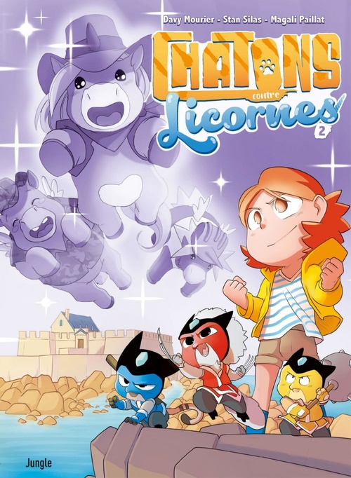 Couverture ebook de Chatons contre licornes - Tome 2, de Davy Mourier