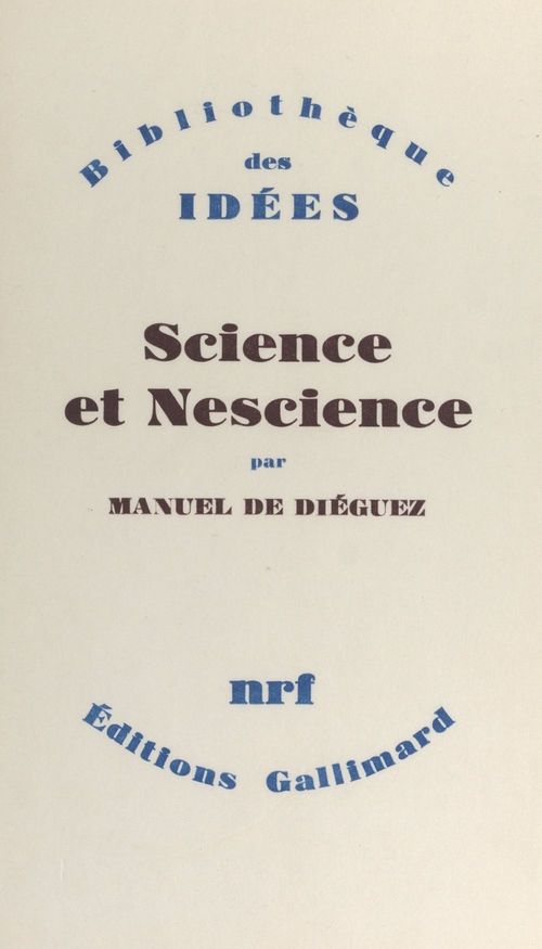 ebook cover of Science et nescience, by Manuel De Dieguez