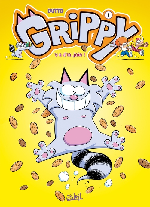 Couverture ebook de Grippy T01 - Y'a d'la joie !, de Olivier Dutto