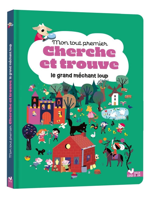 Couverture ebook de Mon tout premier cherche et trouve - le grand méchant loup, de Olivia Cosneau