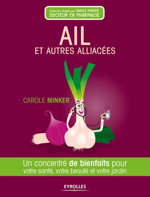Couverture ebook de Ail et autres alliacés, de Carole Minker
