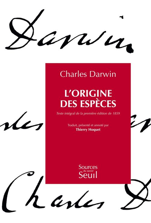 ebook cover of L'Origine des espèces. Texte intégral de la première édition de 1859, by Charles Darwin