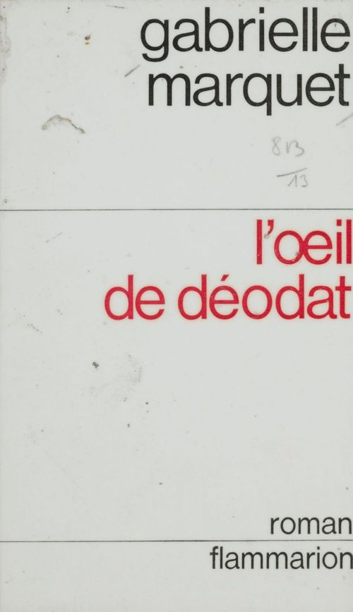Couverture ebook de L'oeil de déodat, de Gabrielle Marquet