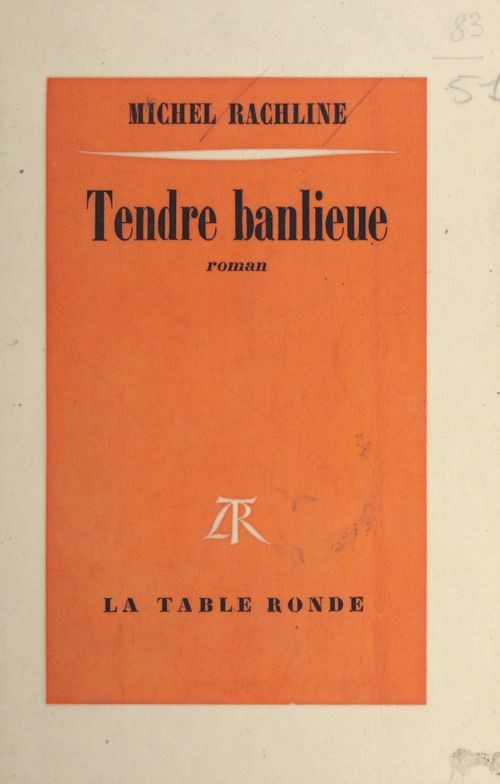 Couverture ebook de Tendre banlieue, de Michel Rachline