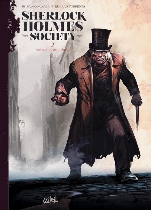 Couverture ebook de Sherlock Holmes Society T02 - Noires sont leurs âmes, de Sylvain Cordurie