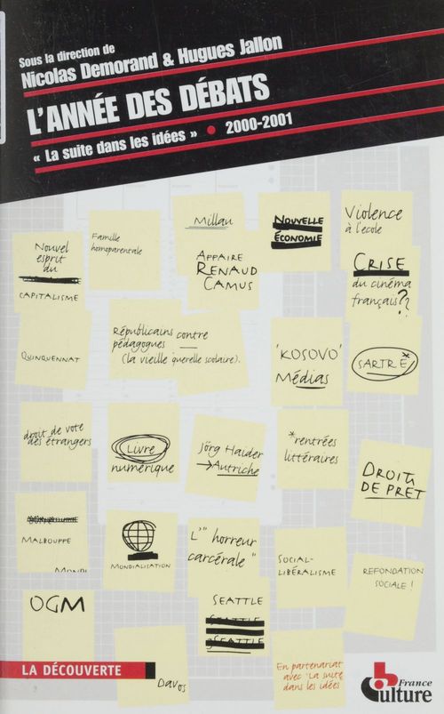 ebook cover of L'Année des débats, by Nicolas Demorand