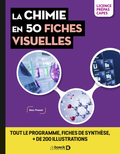 ebook cover of La Chimie en 50 fiches visuelles, by Marc Presset