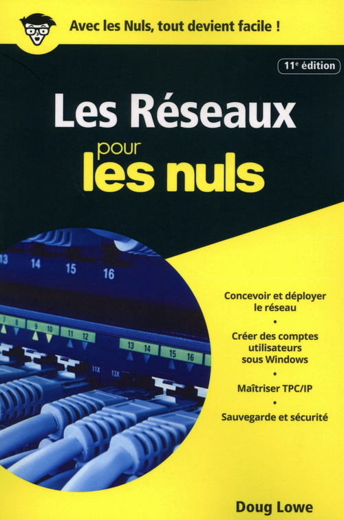 Couverture ebook de Les Réseaux Pour les Nuls, Poche 11e, de Doug Lowe
