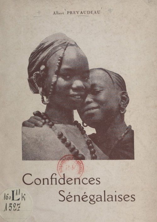 Couverture ebook de Confidences sénégalaises, de Albert Prevaudeau