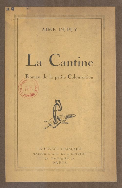 Couverture ebook de La cantine, de Aime Dupuy