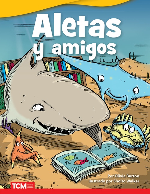 Couverture ebook de Aletas y amigos, de Olivia Burton