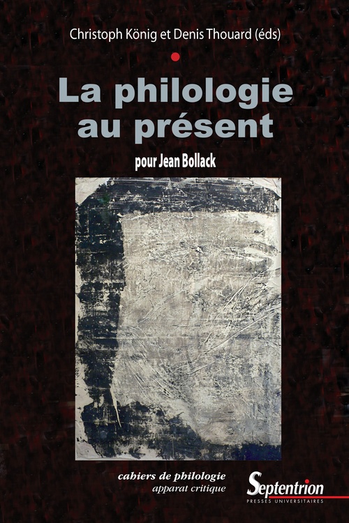 ebook cover of La philologie au présent, by Pu Septentrion