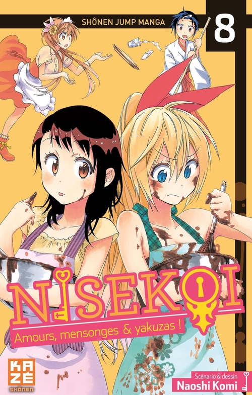Couverture ebook de Nisekoi - Amours, mensonges et yakuzas ! T08, de Naoshi Komi
