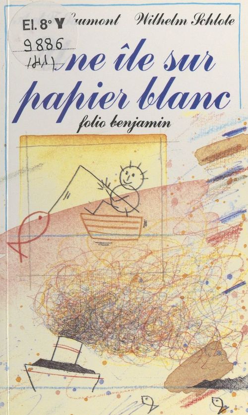 Couverture ebook de Une île sur papier blanc, de Franck Saumont, Annie Saumont