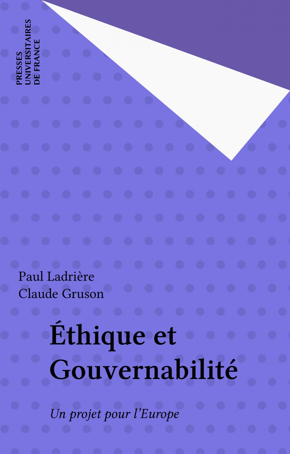 Couverture ebook de Éthique et Gouvernabilité, de Claude Gruson, Paul Ladrière