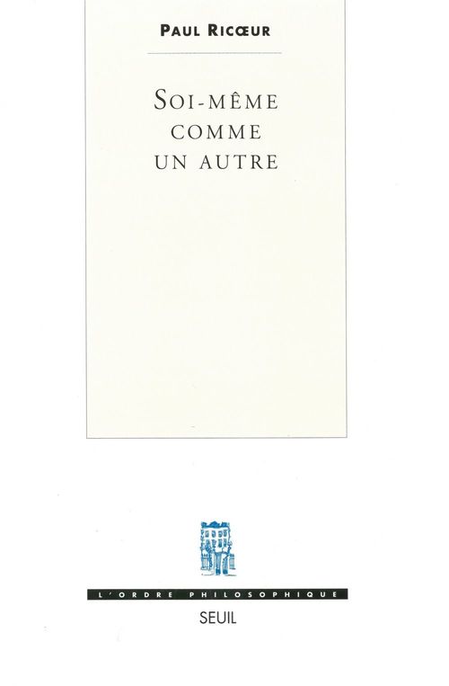 ebook cover of Soi-même comme un autre, by Ricoeur Paul