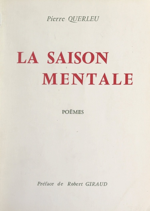 Couverture ebook de La saison mentale, de Pierre Querleu