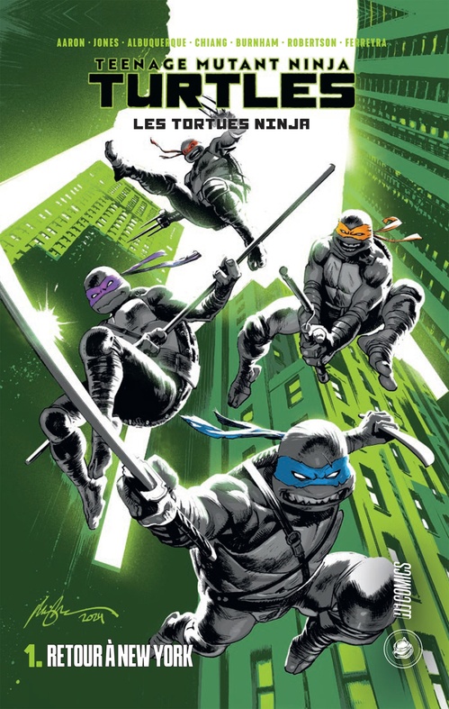 Couverture ebook de Les Tortues Ninja - TMNT, T1 : Retour à New York, de Jason Aaron