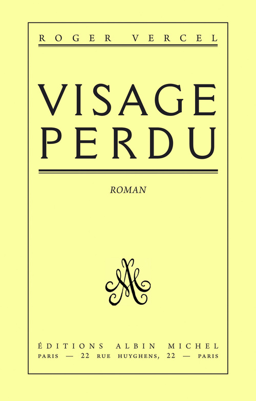 ebook cover of Visage perdu, by Roger Vercel