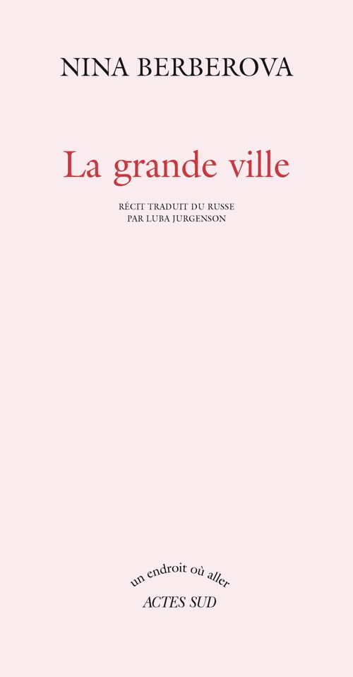 ebook cover of La Grande ville, by Nina Berberova