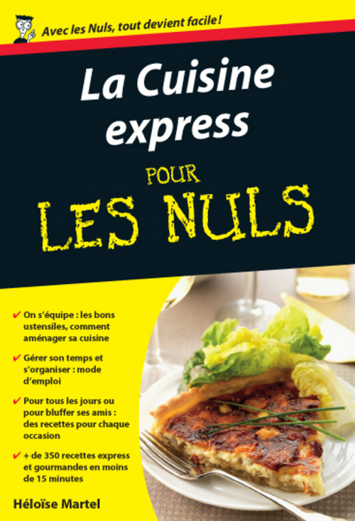 Couverture ebook de La Cuisine express poche pour les nuls, de Héloïse Martel