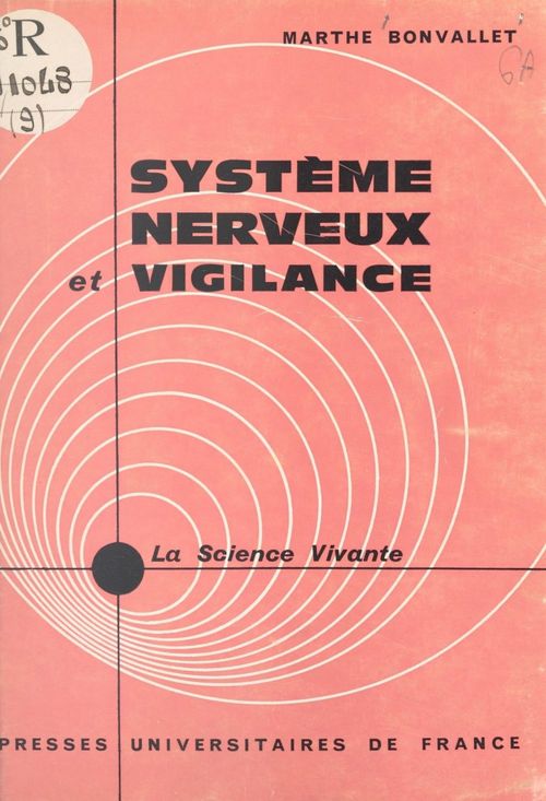 ebook cover of Système nerveux et vigilance, by Marthe Bonvallet