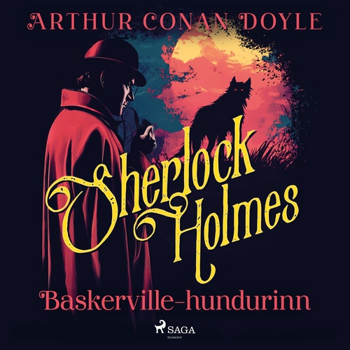Couverture audiobook de Baskerville-hundurinn, de Sir Arthur Conan Doyle