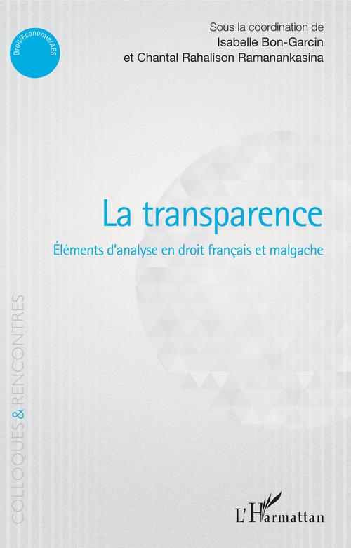ebook cover of La transparence, by Isabelle Bon-garcin