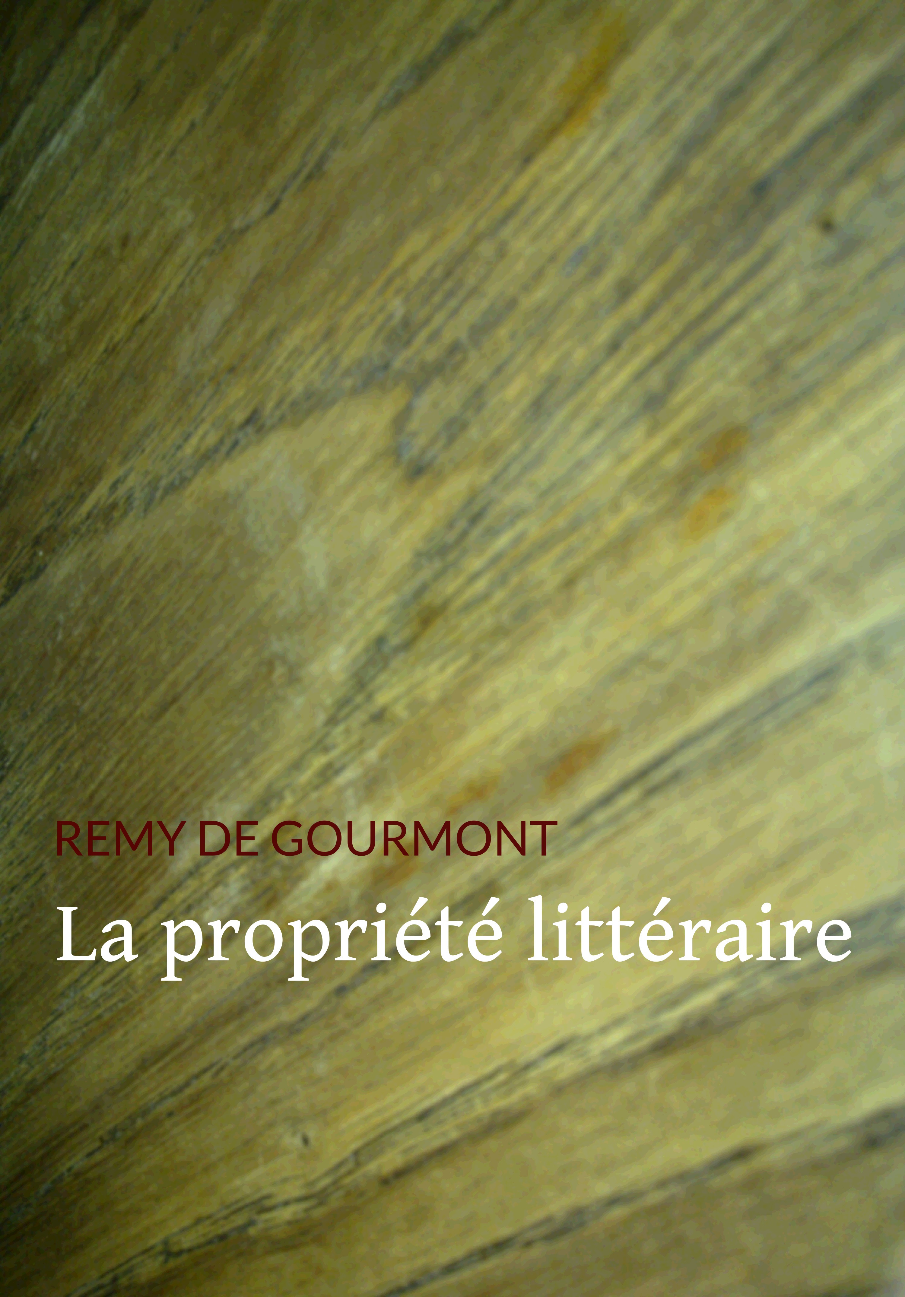 ebook cover of La propriété littéraire, by Rémy de Gourmont