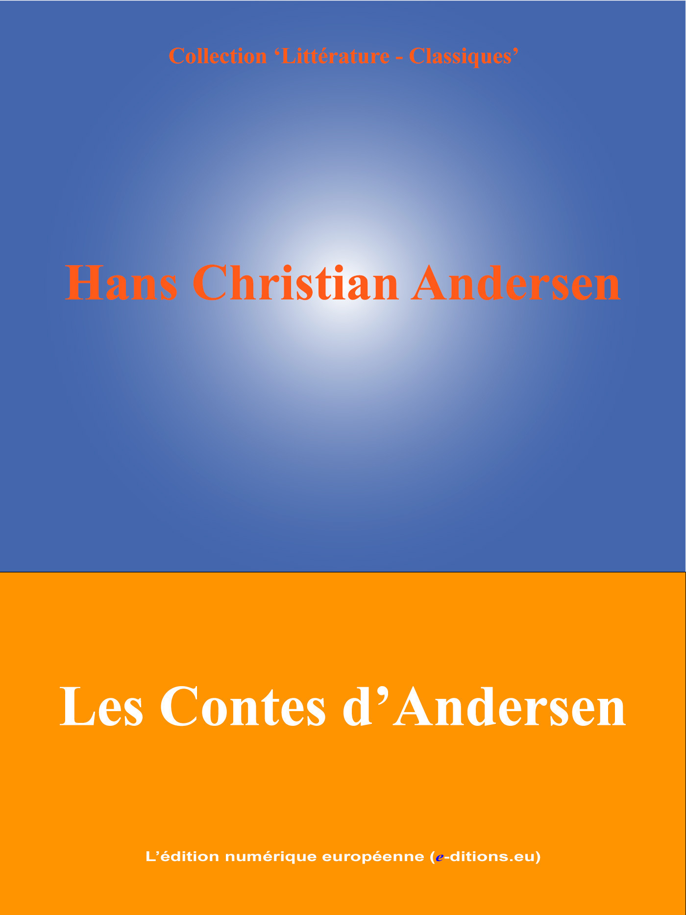 ebook cover of Contes d'Andersen, by Hans Christian Andersen