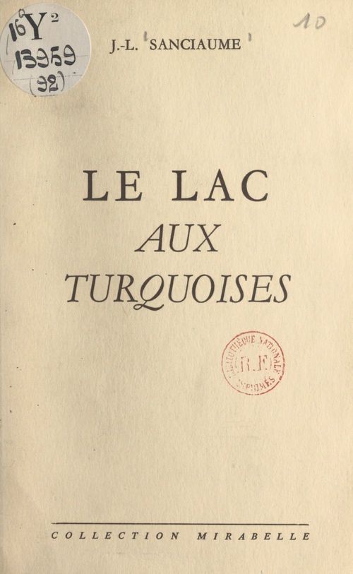 Couverture ebook de Le lac aux turquoises, de Joseph-Louis Sanciaume