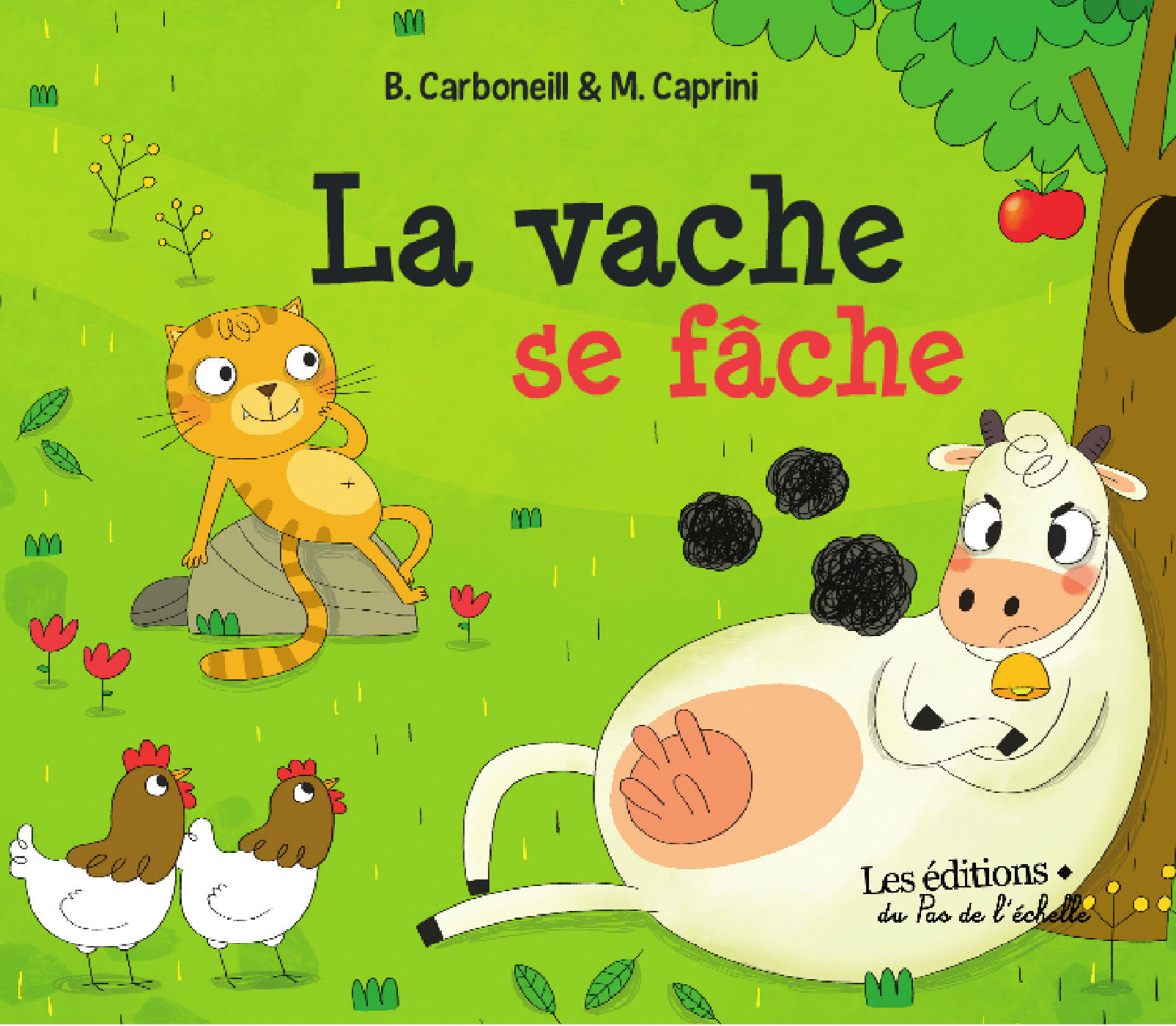 Couverture ebook de La vache se fâche, de Bénédicte Carboneill
