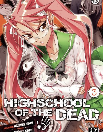 Couverture ebook de Highschool of the Dead T03, de Shouji Sato