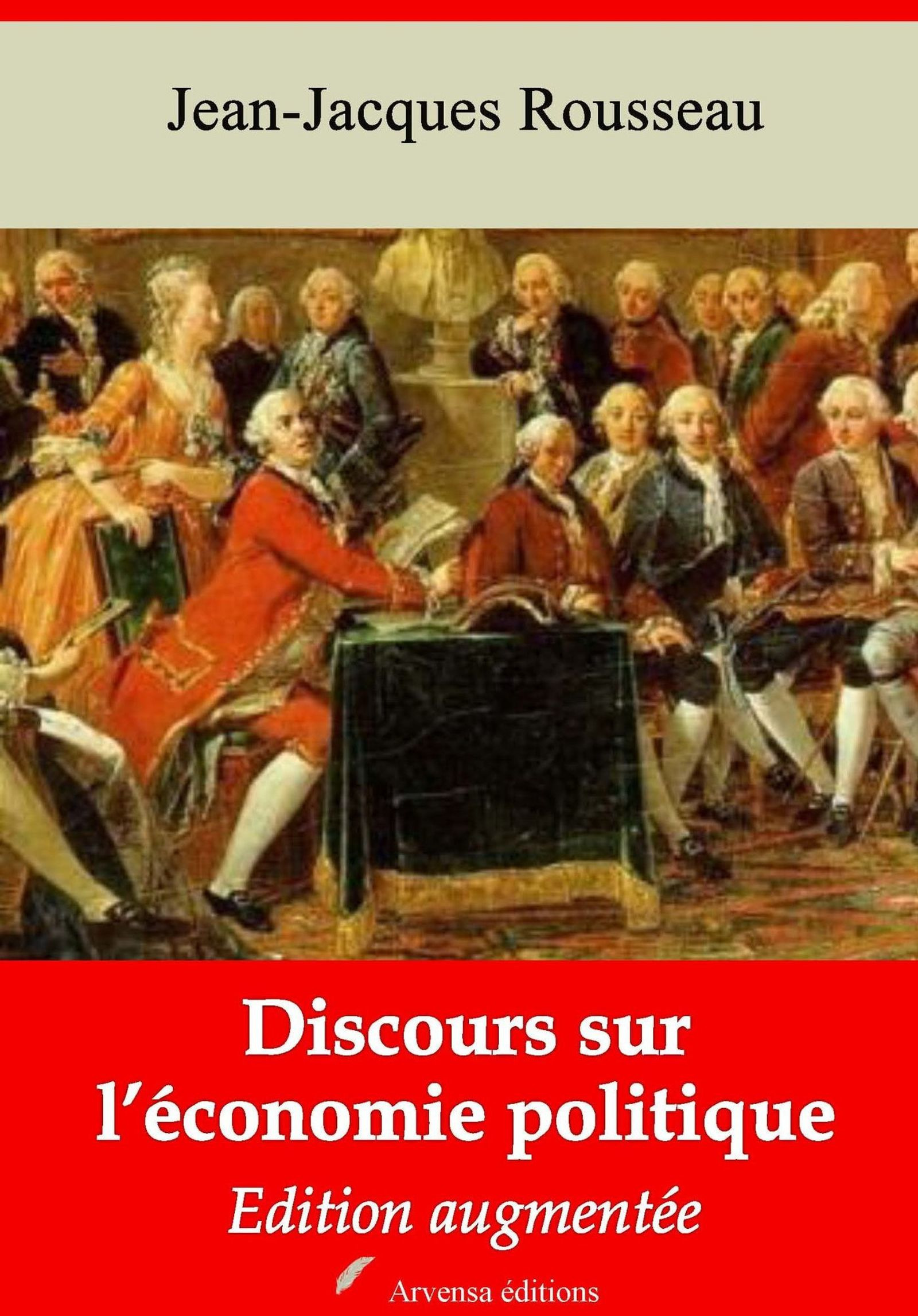 Couverture ebook de Discours sur l´économie politique - suivi d'annexes, de Jean-Jacques Rousseau