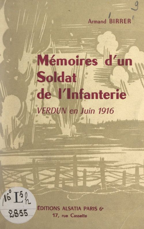 Couverture ebook de Mémoires d'un soldat de l'Infanterie, de Armand Birrer