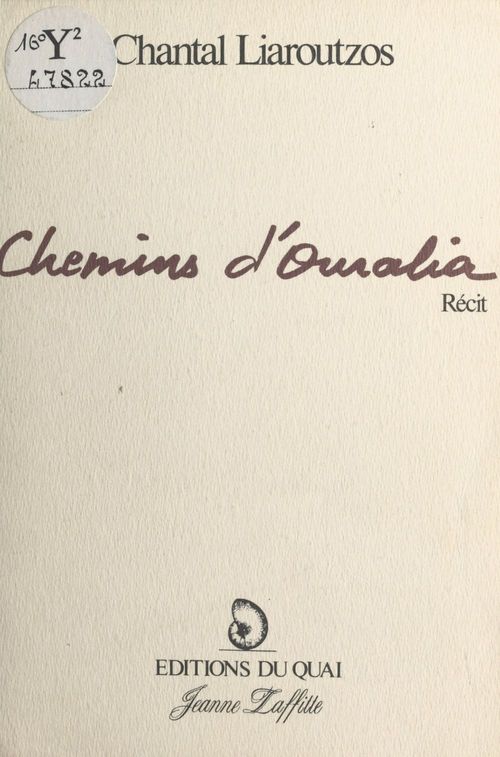 ebook cover of Chemins d'Ouralia, by Chantal Liaroutzos
