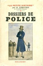 Couverture ebook de Dossiers de police, de G. Lenôtre